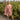Cyra Blush Pink Hand Block Cotton Midi Dress