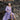 Vanessa Purple Hand Block Cotton Long Maxi Dress